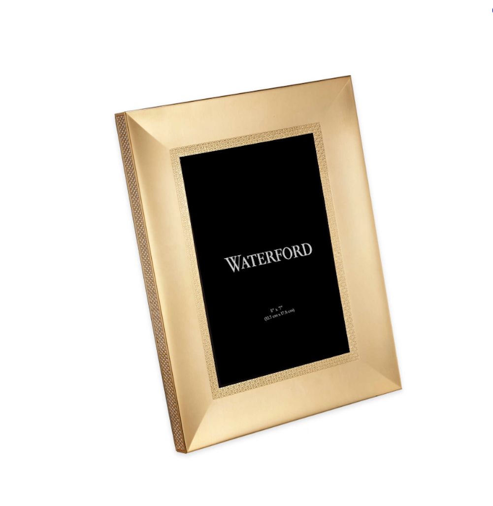Waterford Lismore Gold Diamond Photo Picture Frame 5 x 7 eBay